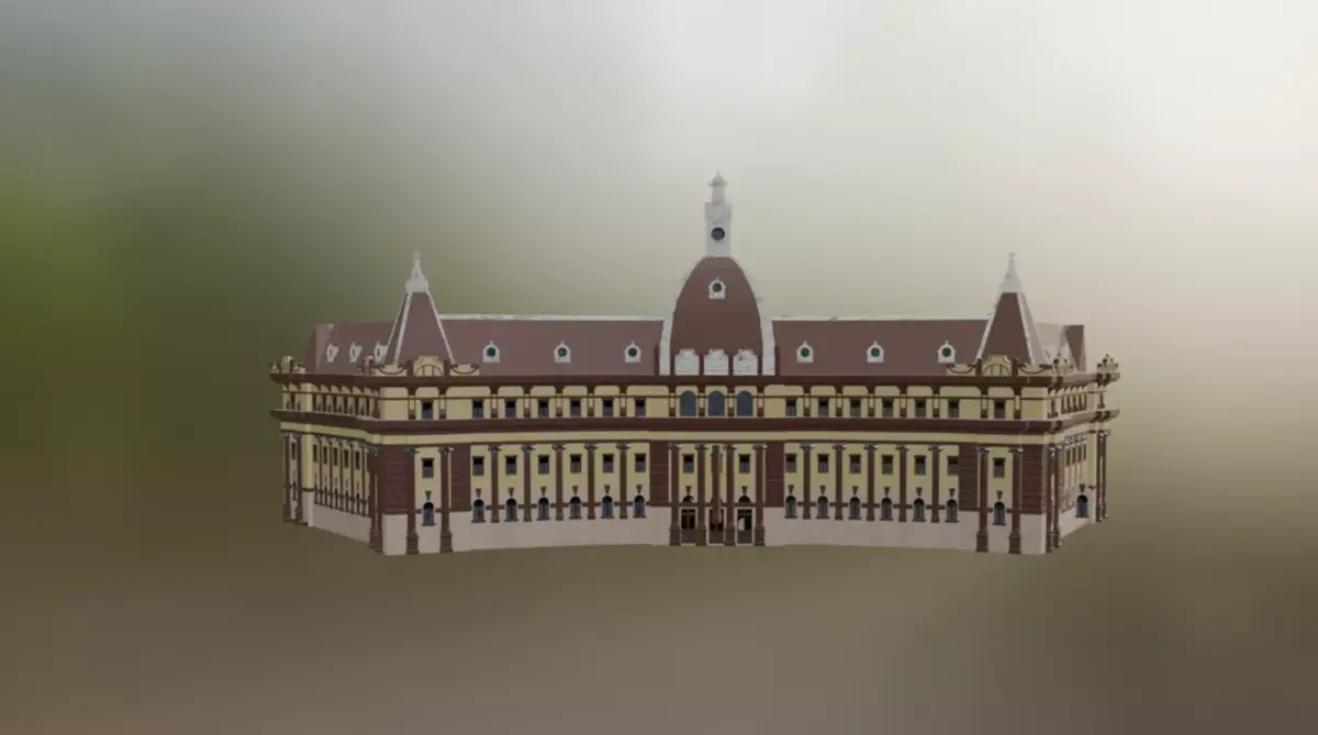 Brasov Prefecture - Historic Government Landmark 3D model