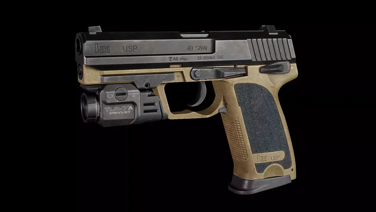 Hk  usp Low-poly 3D model