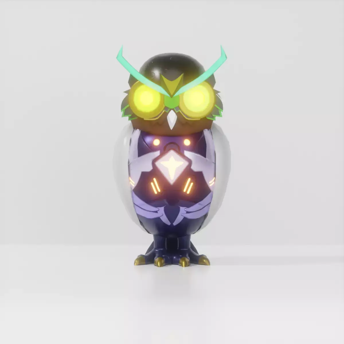3D Owl Character 3D model