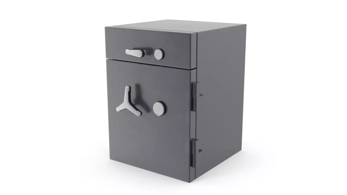 Steel Safe - Small Low-poly 3D model