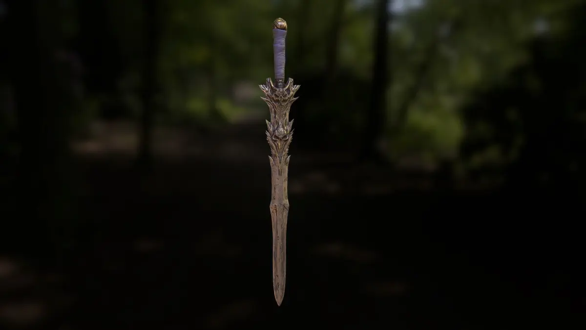 Low Poly Fantasy Medieval Sword Low-poly 3D model