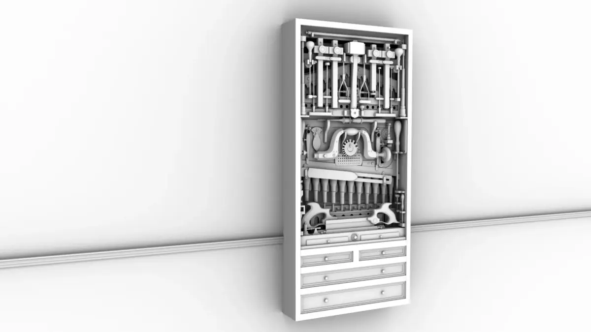Studley Tool Chest 3D model