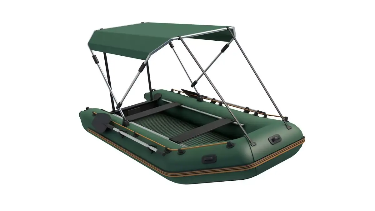 Inflatable fishing boat 3D model