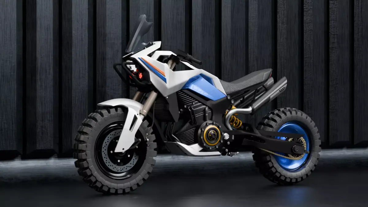 Futuristic Electric Dirt Bike 3D model purchase