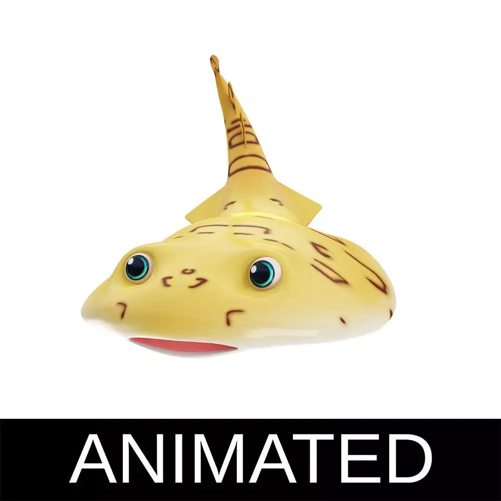 Nacrine Bancrofti Animated Fish  Low-poly 3D model