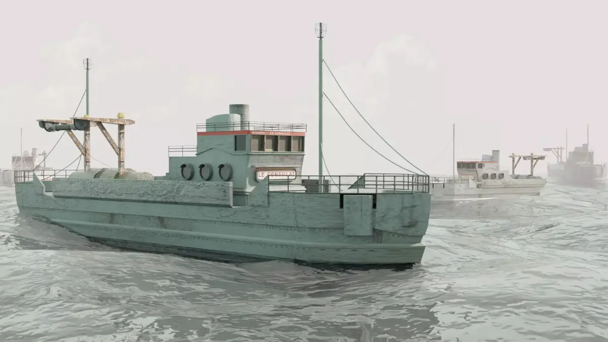 Fishing boat 3D model order