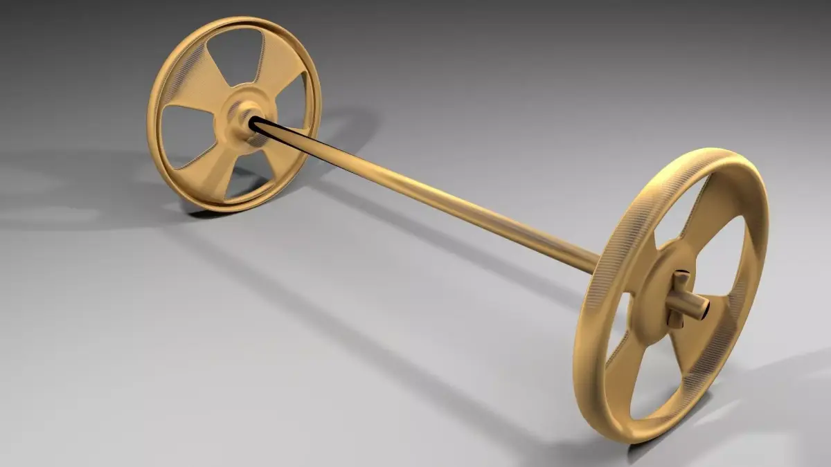 Wooden Wheel 1 3D model