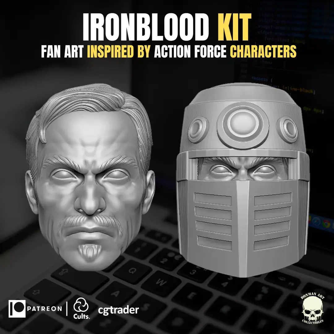 Ironblood Kit 3D printable File For Action Figures 3D print model