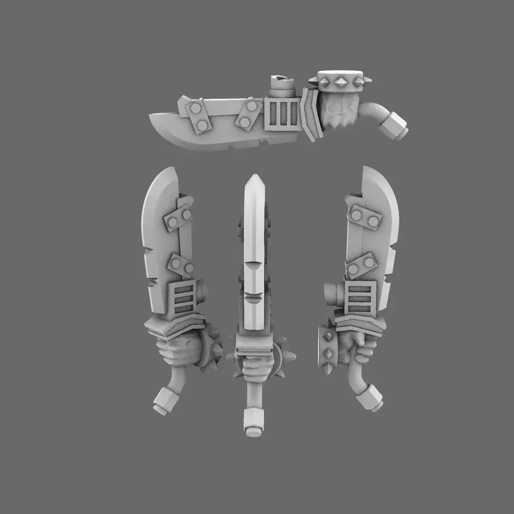Space Orcs Machetes LEFT 3D print model