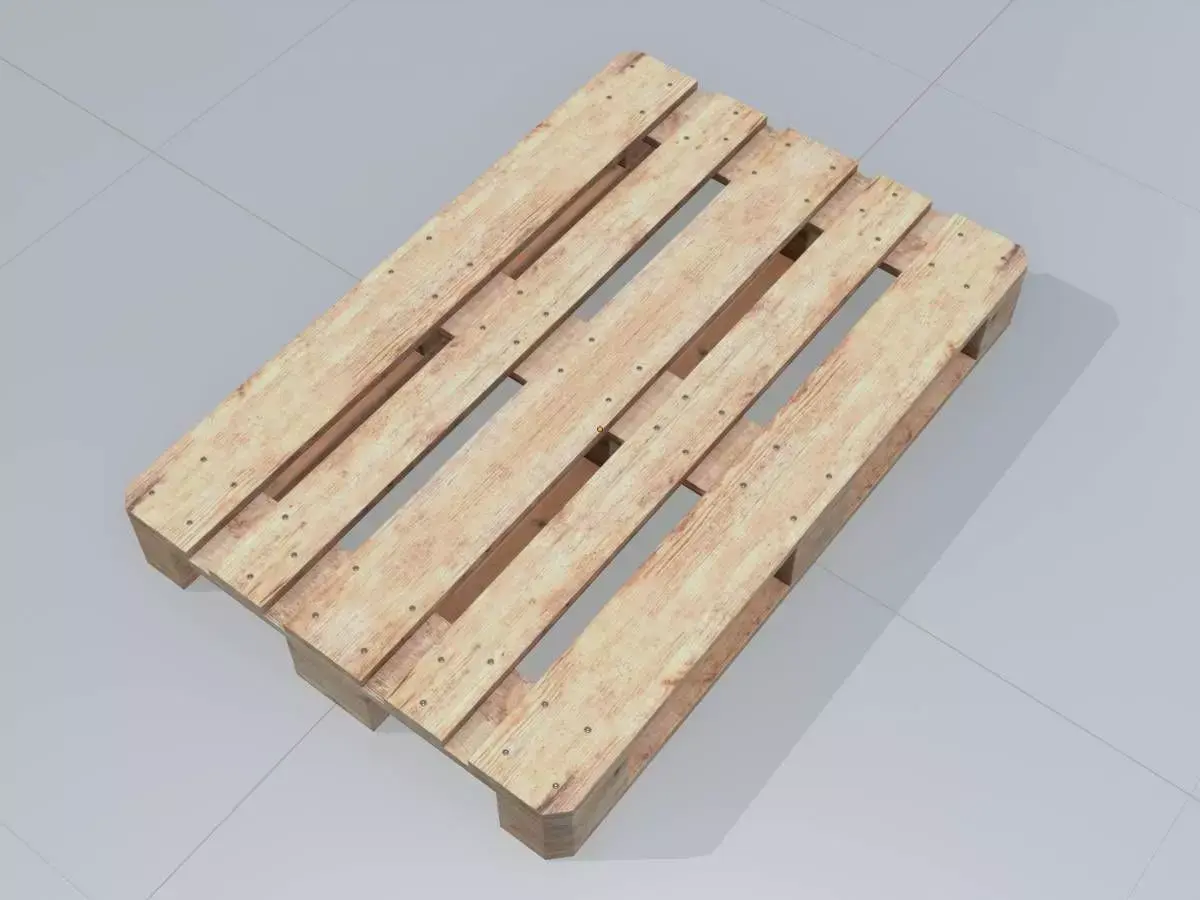 Wooden Europallet Low-poly 3D model