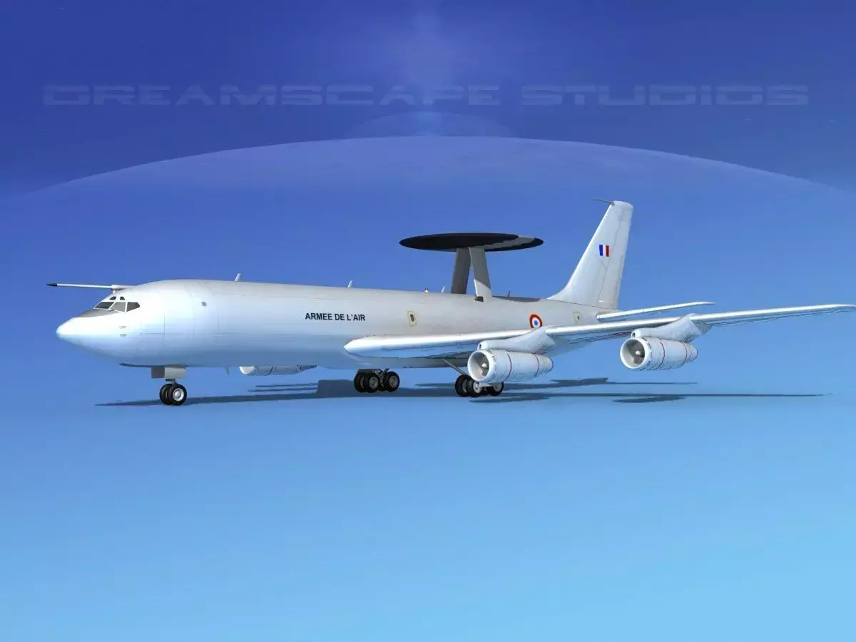 Boeing E-3B  French Air Force 3D model
