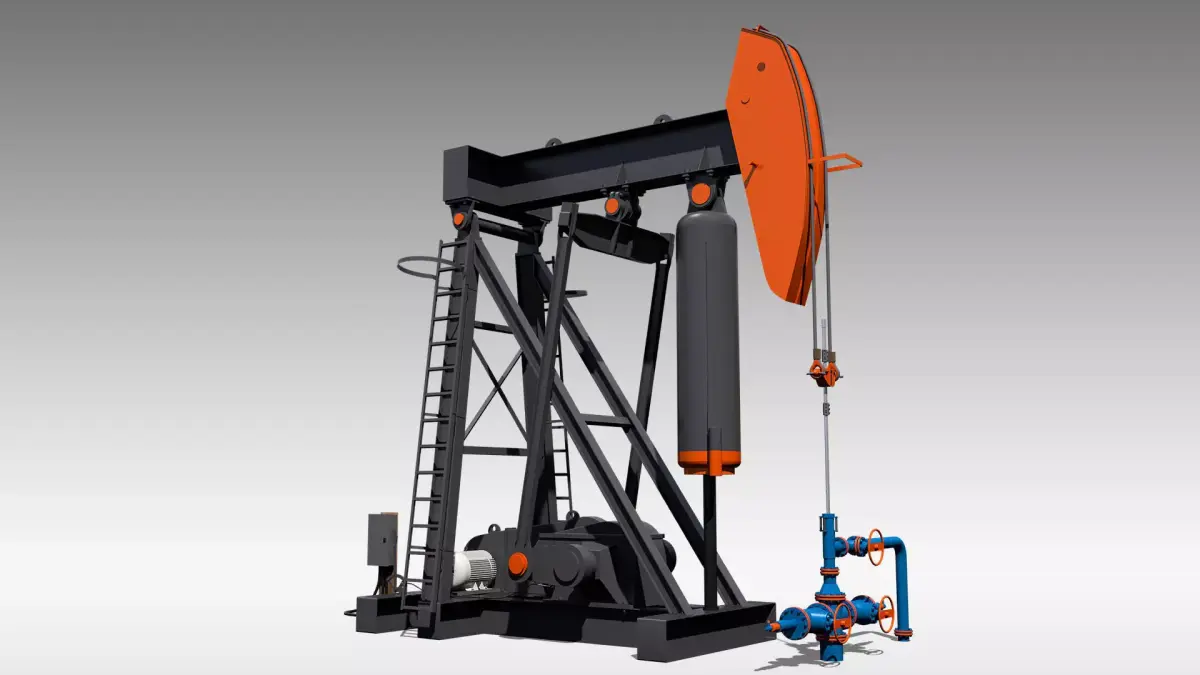 Air Balanced Pumpjack 3D model
