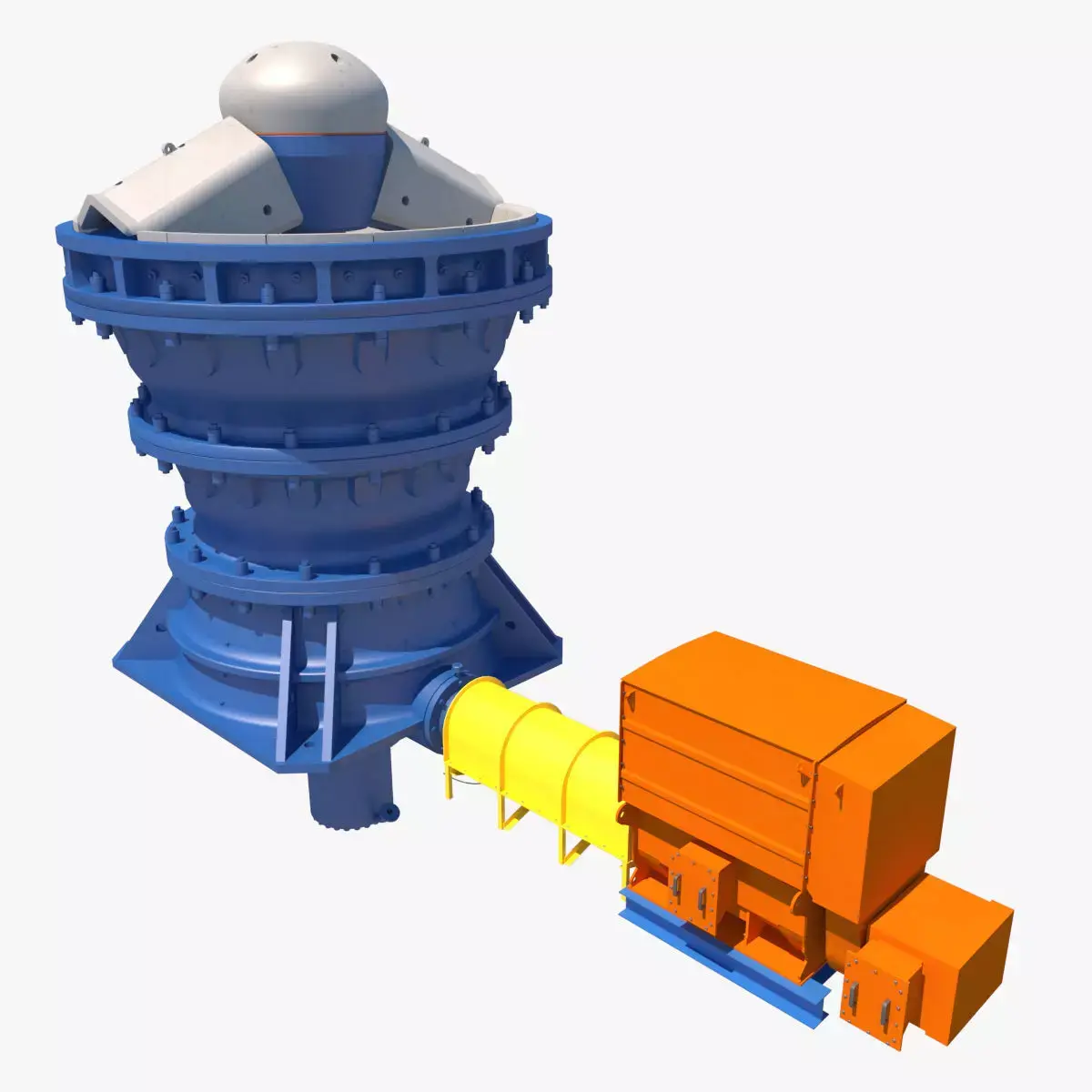 chancadora ball mill 3D model