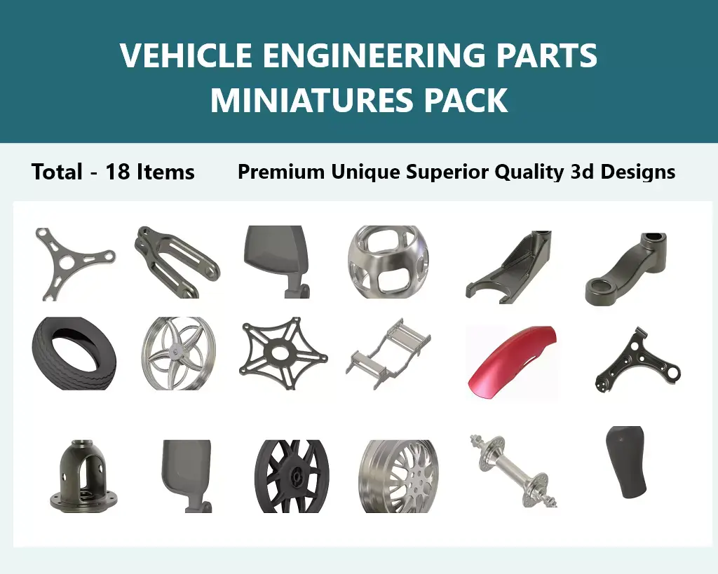 VEHICLE ENGINEERING PARTS MINIATURES PACK