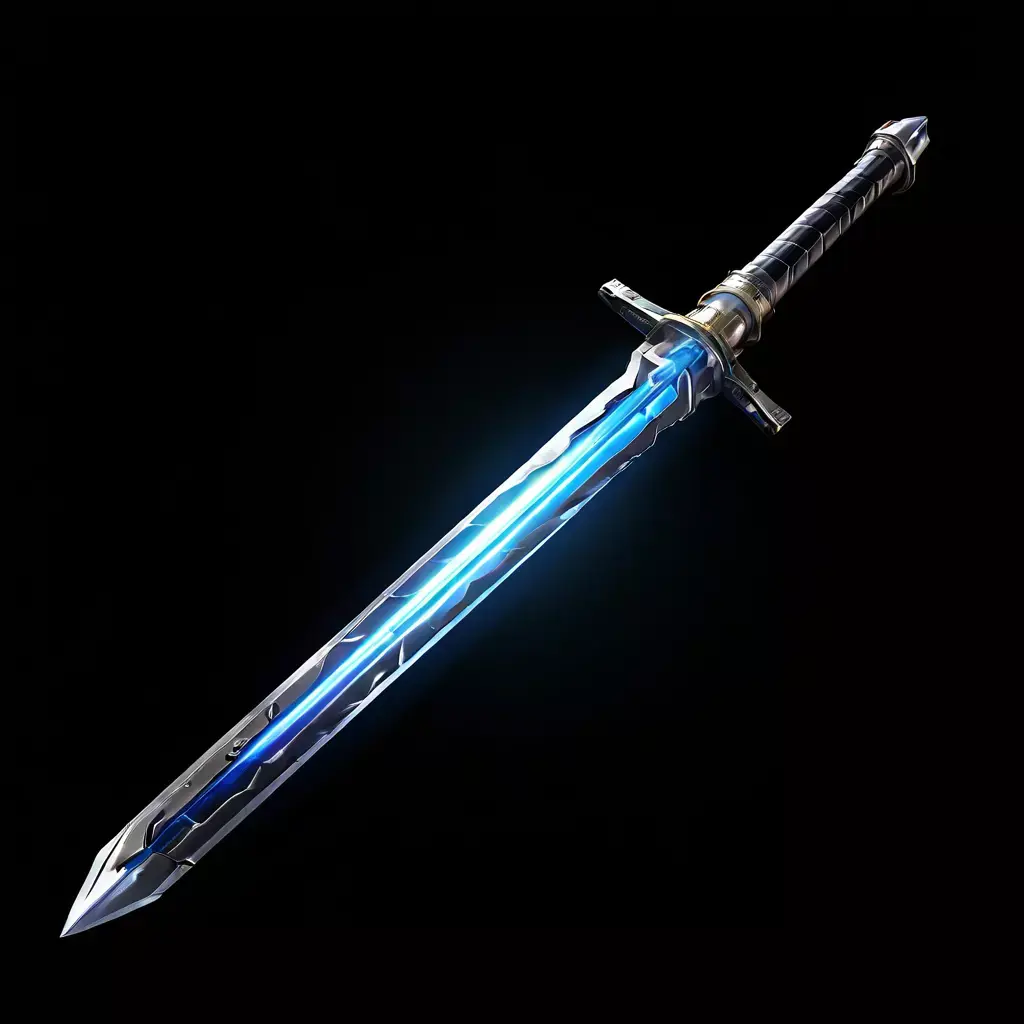 SciFi Energy Sword GameReady Asset Low-poly 3D model