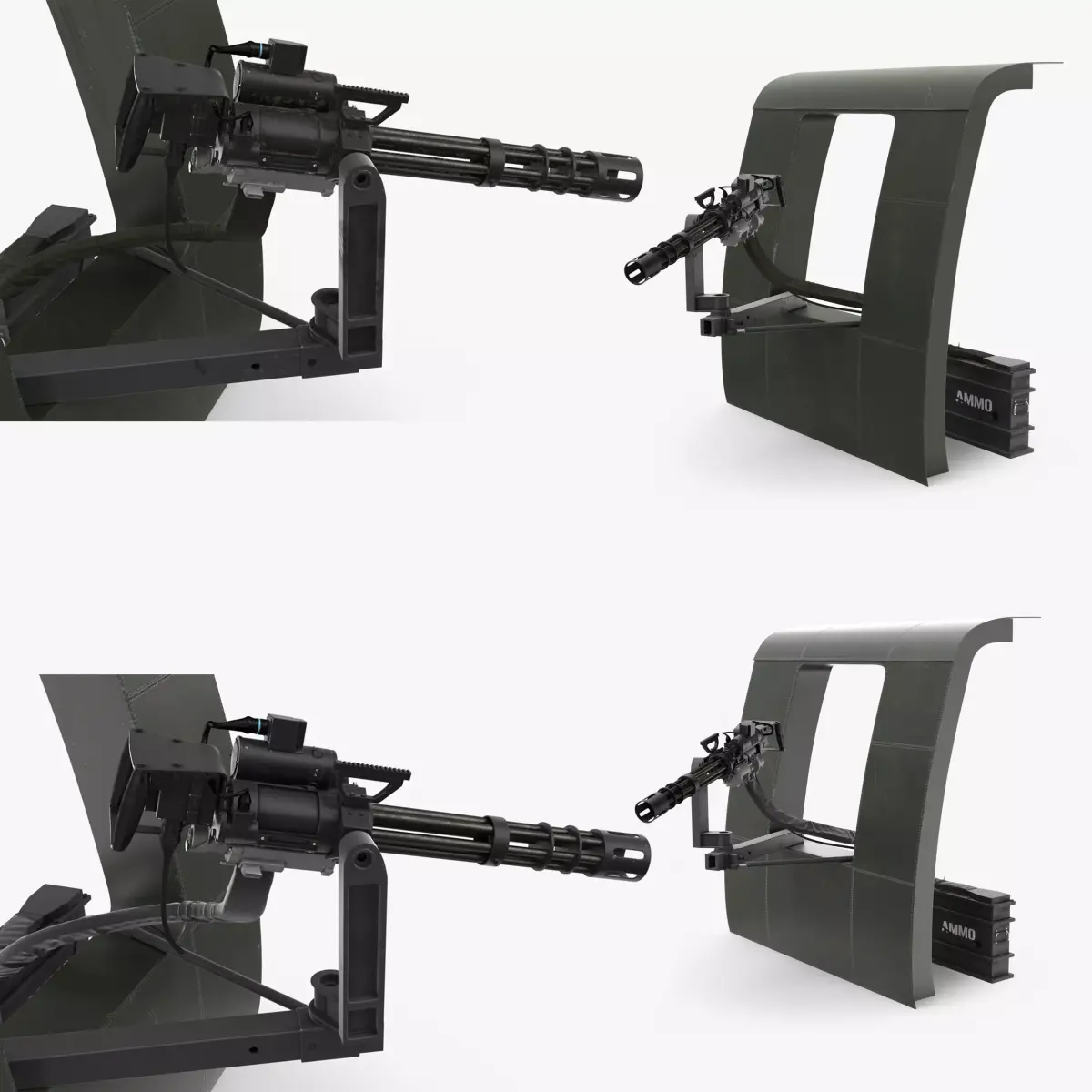 M134 Helicopter Mount System Collection 