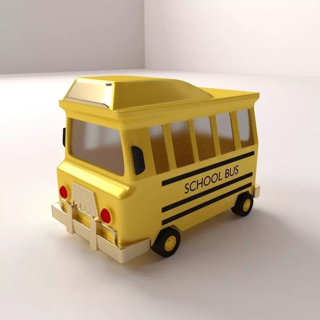 Cartoon School Bus 3D model purchase