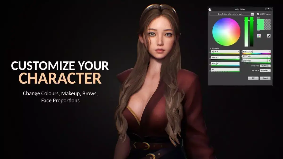 Katana Girl SATOMI Free low-poly 3D model