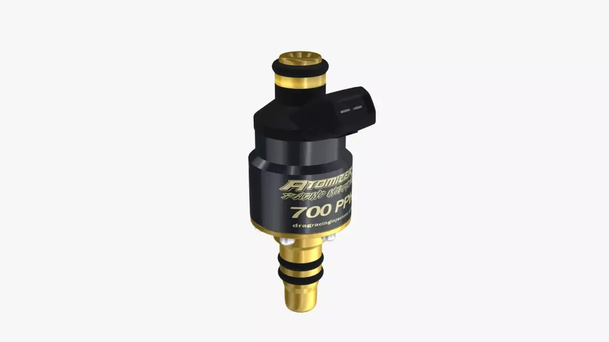 Billet Atomizer3 Fuel Injector - 700 PPH Low-poly 3D model