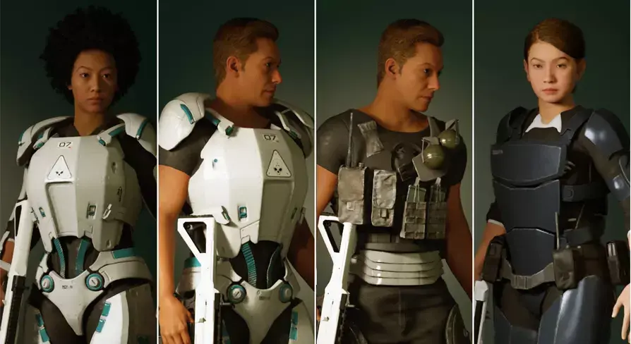 Meta Sci-Fi Outfits Low-poly 3D model