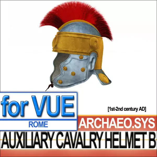 Ancient Rome Auxiliary Cavalry Helmet B 3D model