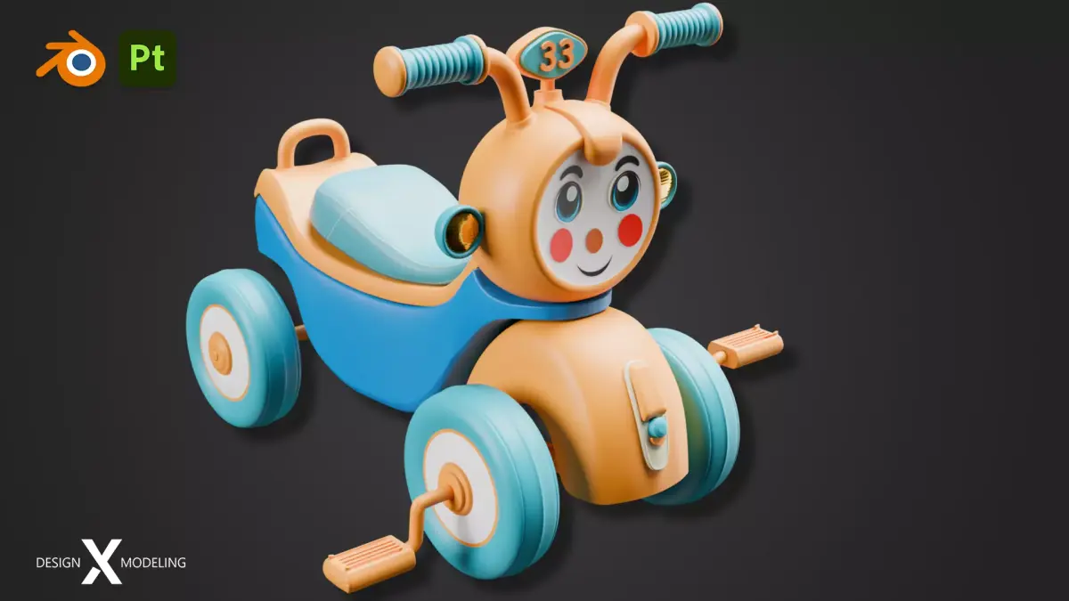 Pedal Ride-On 3D model get
