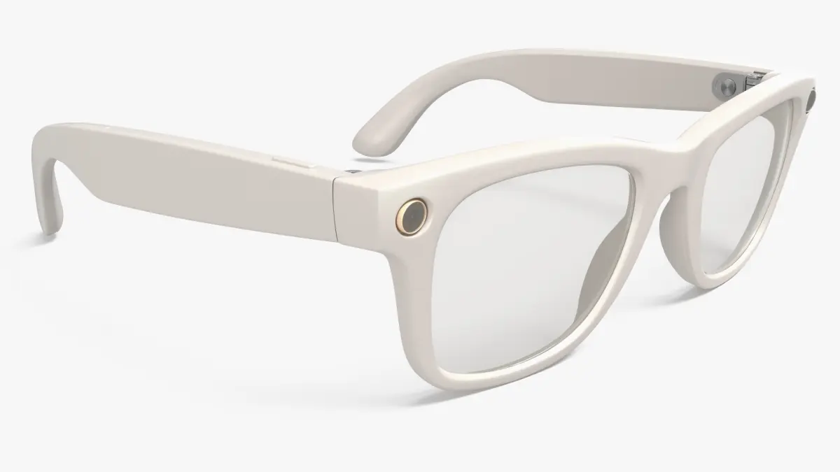 AI Camera Smart Glasses Wearable Electronics Beige 3D model