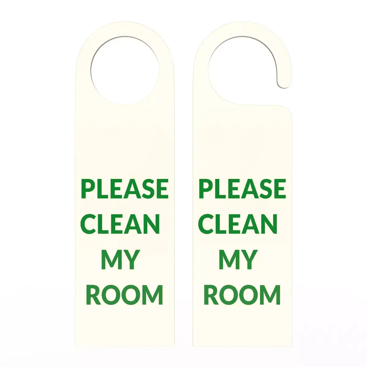 Door Hanger Tag Please Clean My Room Low-poly 3D model