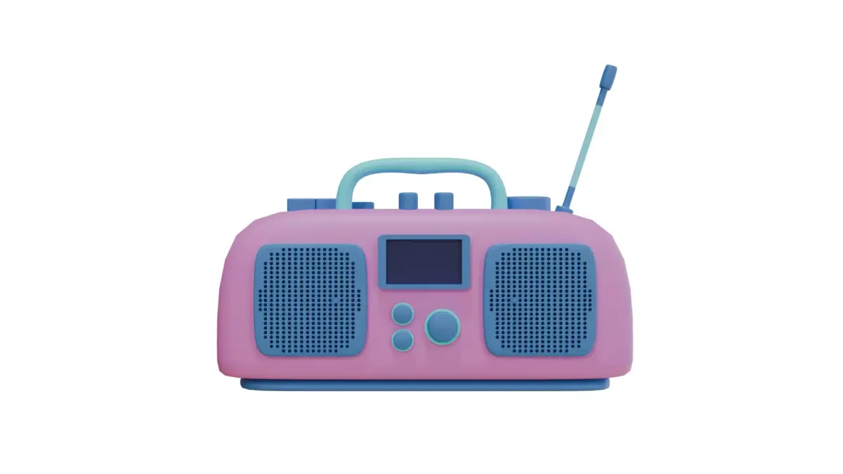 Retro Radio 3D Model 3D model