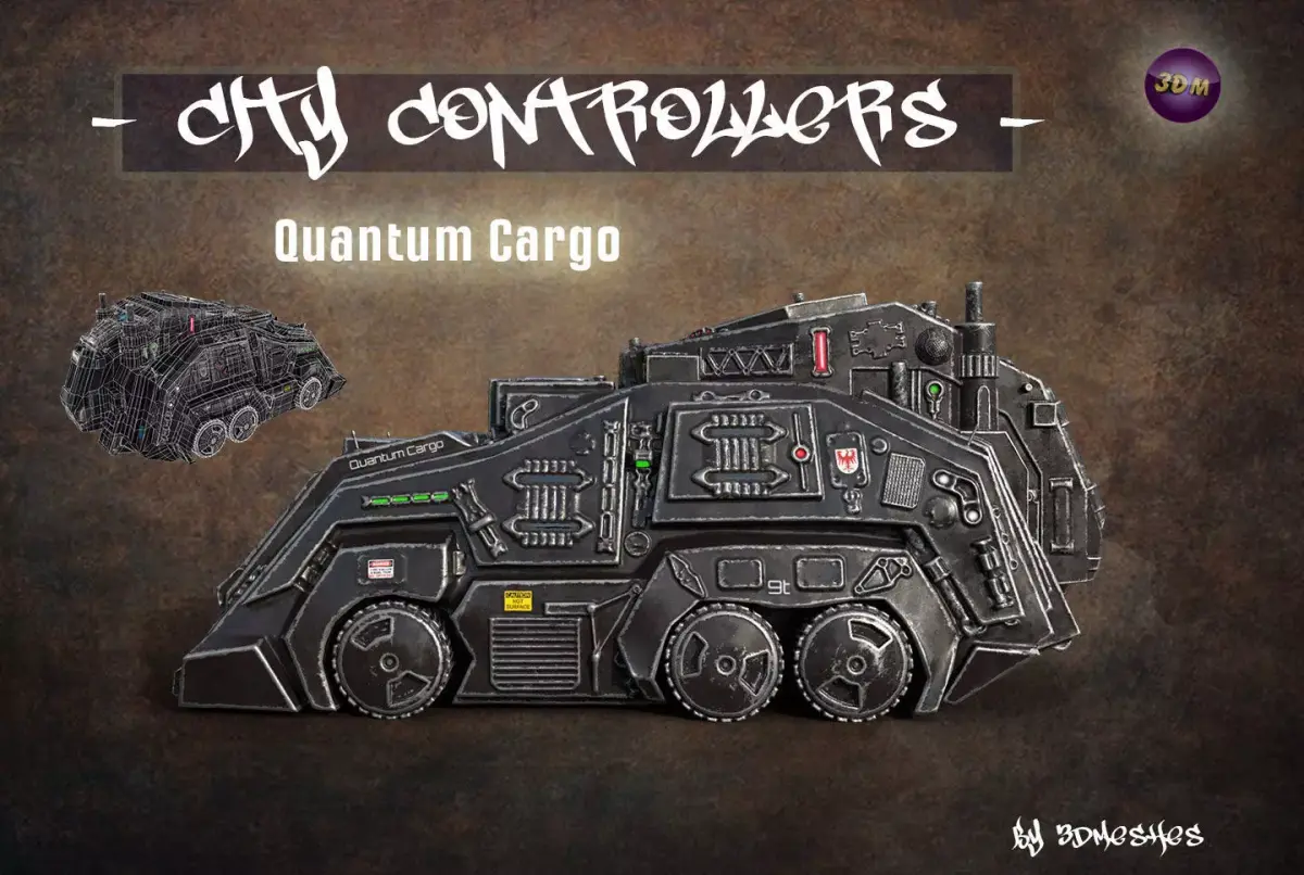 City Controllers - Quantum Cargo - PBR lowpoly Low-poly 3D model