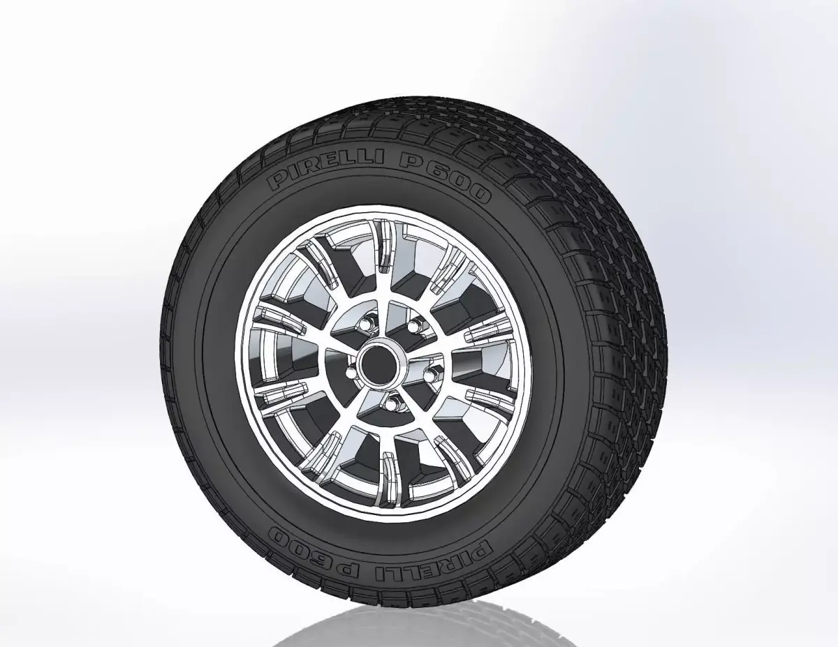 Custom wheels Legendary Wheels LW13 GT6 15inch  for scale model 3D print model