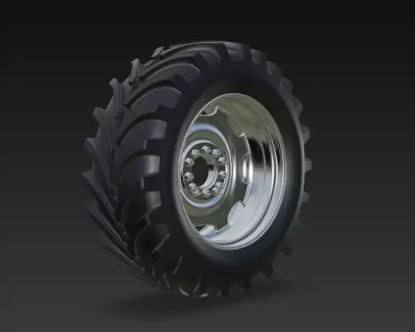 Truck Tyre 3d Model 3D model