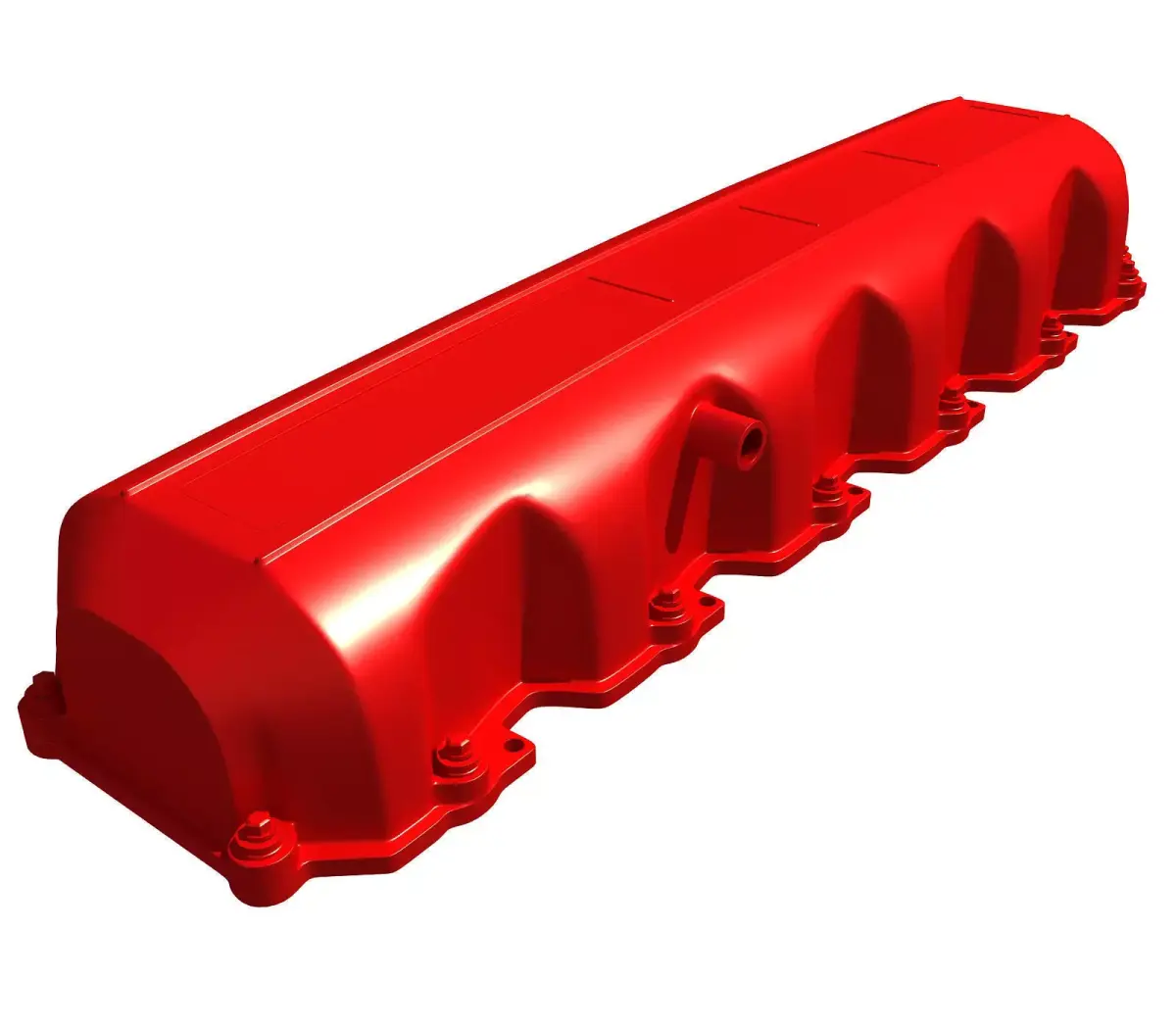 Red Engine Cover 3D model