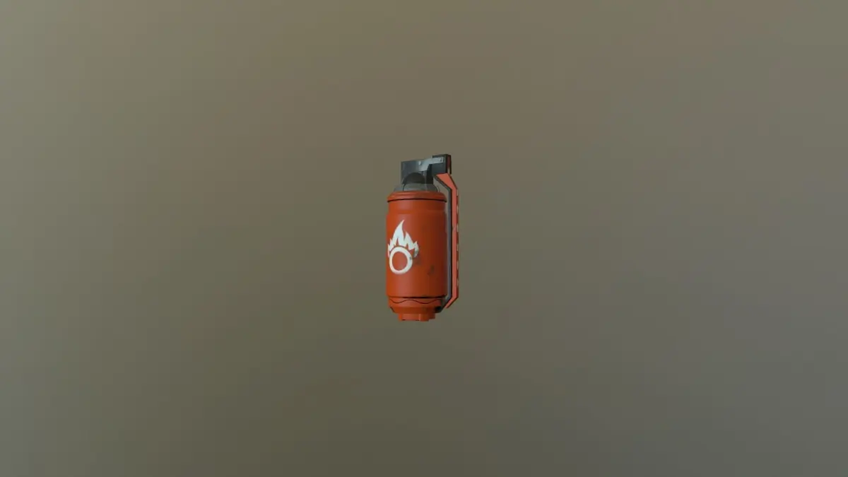 Fire grenade Free low-poly 3D model