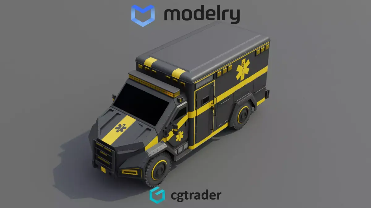 Ambulance 3D model buy