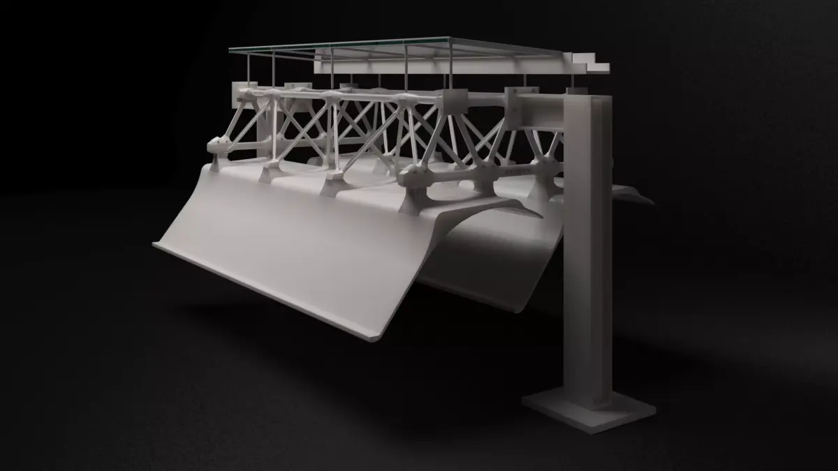 Menil Collection Structure Details Module Free 3D model