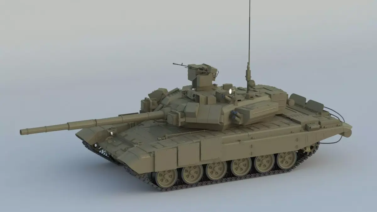 T-90 Tank 3D model purchase