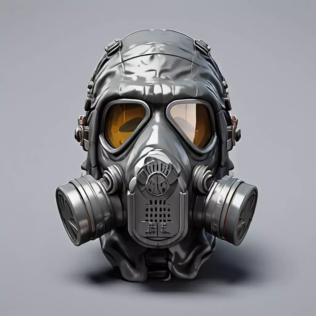 Realistic Gas Mask 3D Model Low-poly 3D model