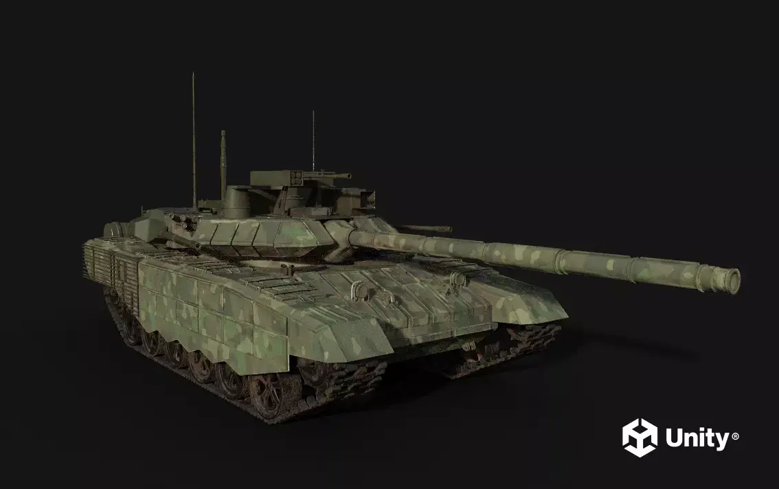 Tank T90 Low-poly 3D model purchase