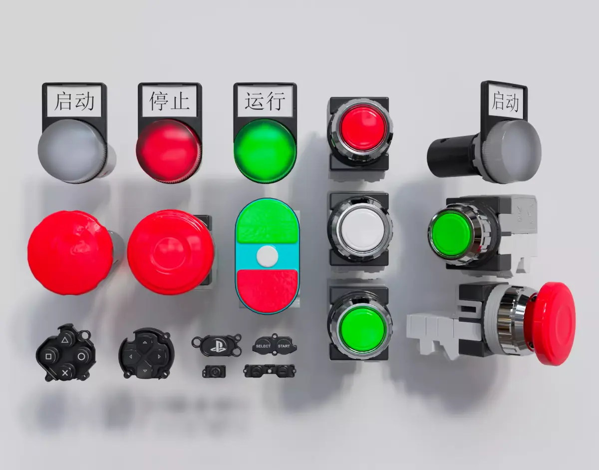switch button 3D model from CGTrader
