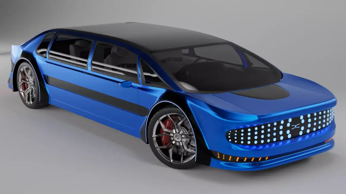 Generic Concept car Free low-poly 3D model