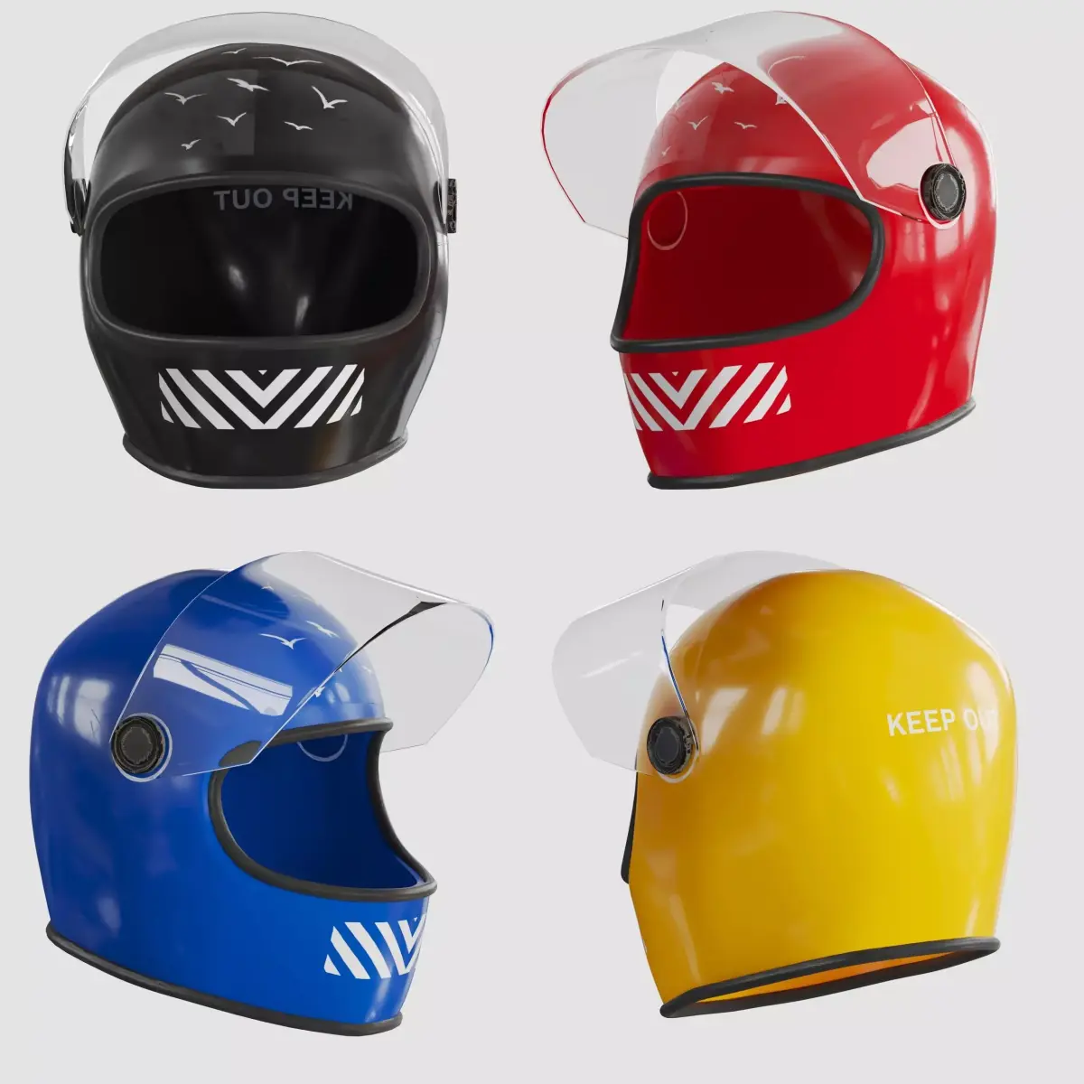 helmet motorcycle 3D model