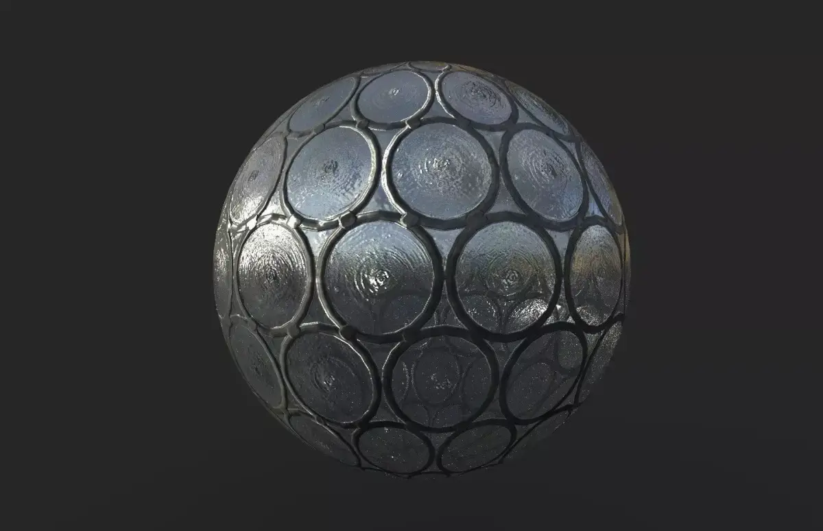 Medieval crown glass PBR-Texture Texture