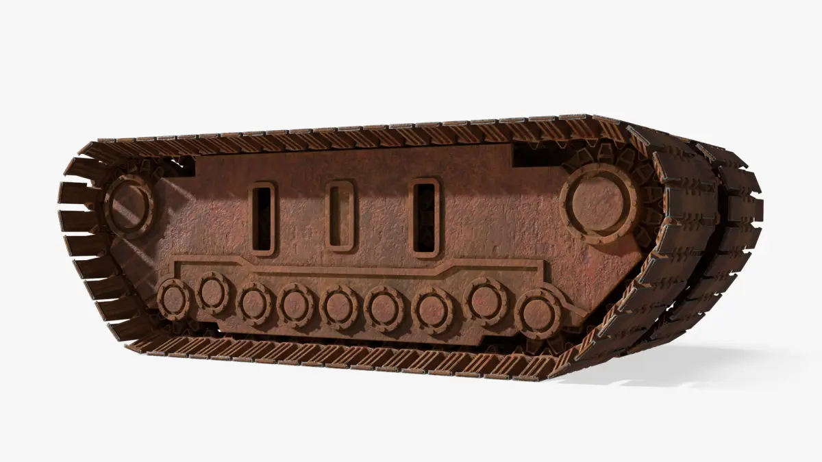 Star Wars Jawa Sandcrawler Tracked Chassis Old 3D model