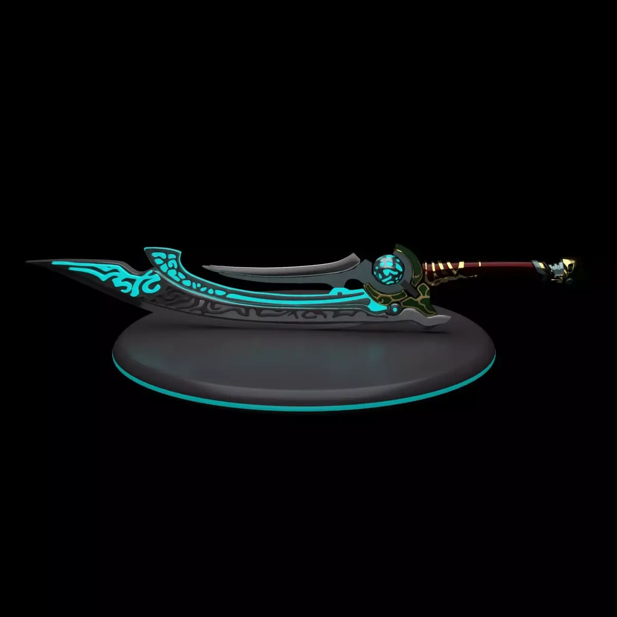 Fantasy Sword 3d Model Low-poly 3D model