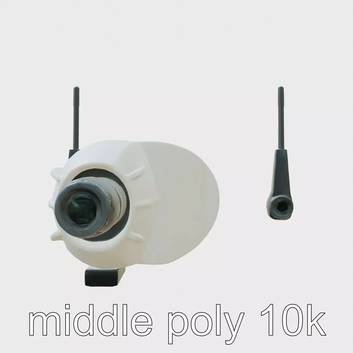 Modern Broadcast Antenna with Versatile Dipoles Low-poly 3D model