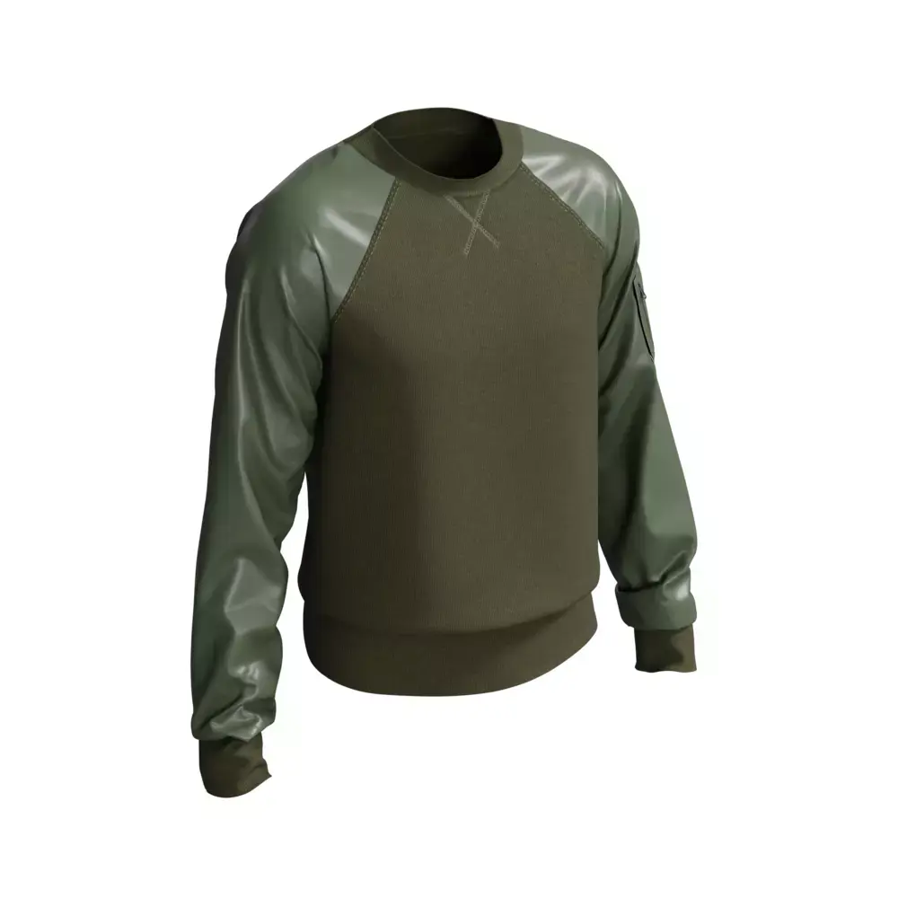 3D Sweater Model with Glossy Sleeves 3D model