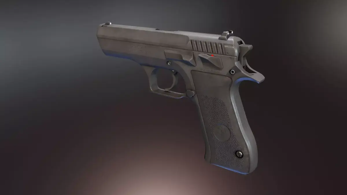 Jericho 941F Low-poly 3D model