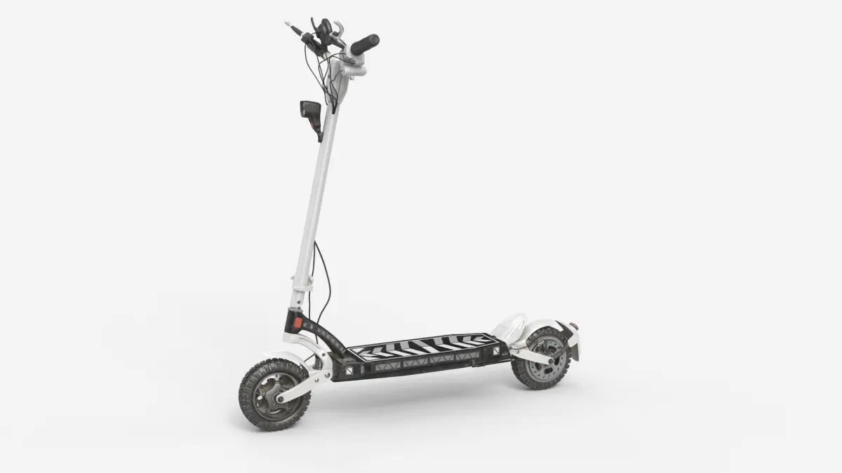 E-Scooter Offroad White Dirty - PBR 3D model