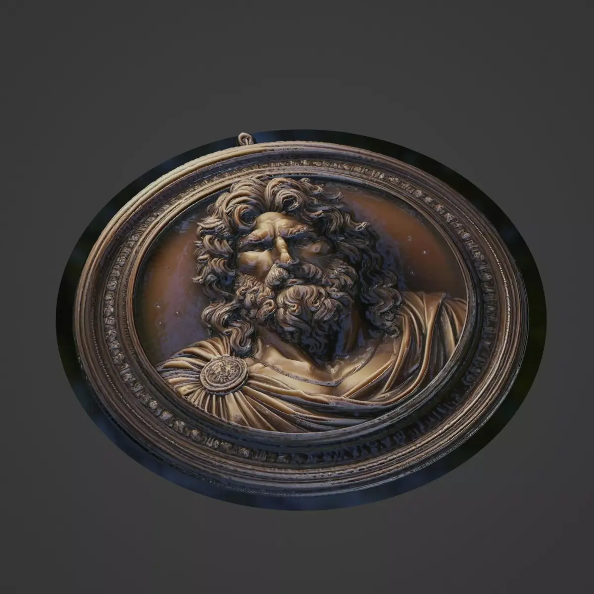 Leonidas Medallion 3D print model